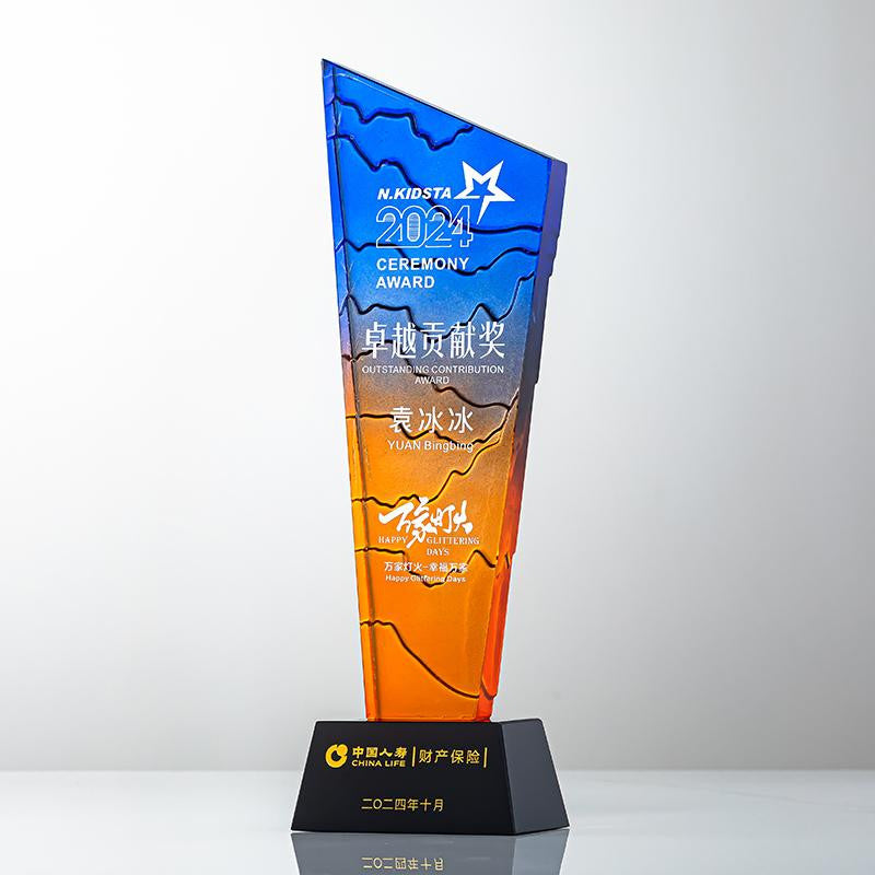 Custom Crystal Trophy Award - Model #116