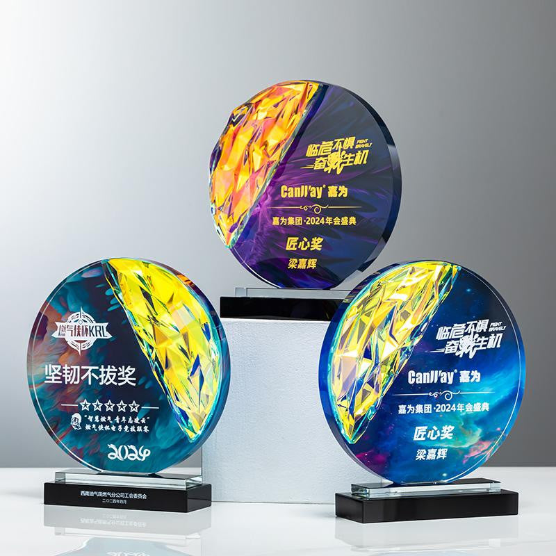 Custom Crystal Trophy Award - Model #011