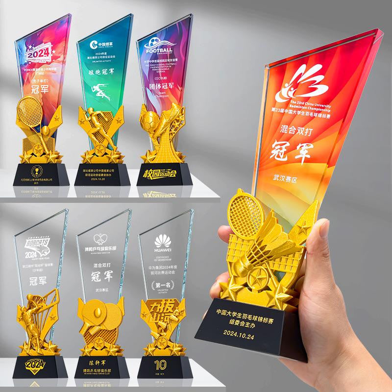 Custom Crystal Trophy Award - Model #210
