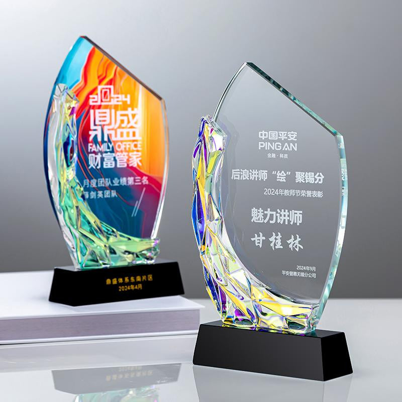 Custom Crystal Trophy Award - Model #057