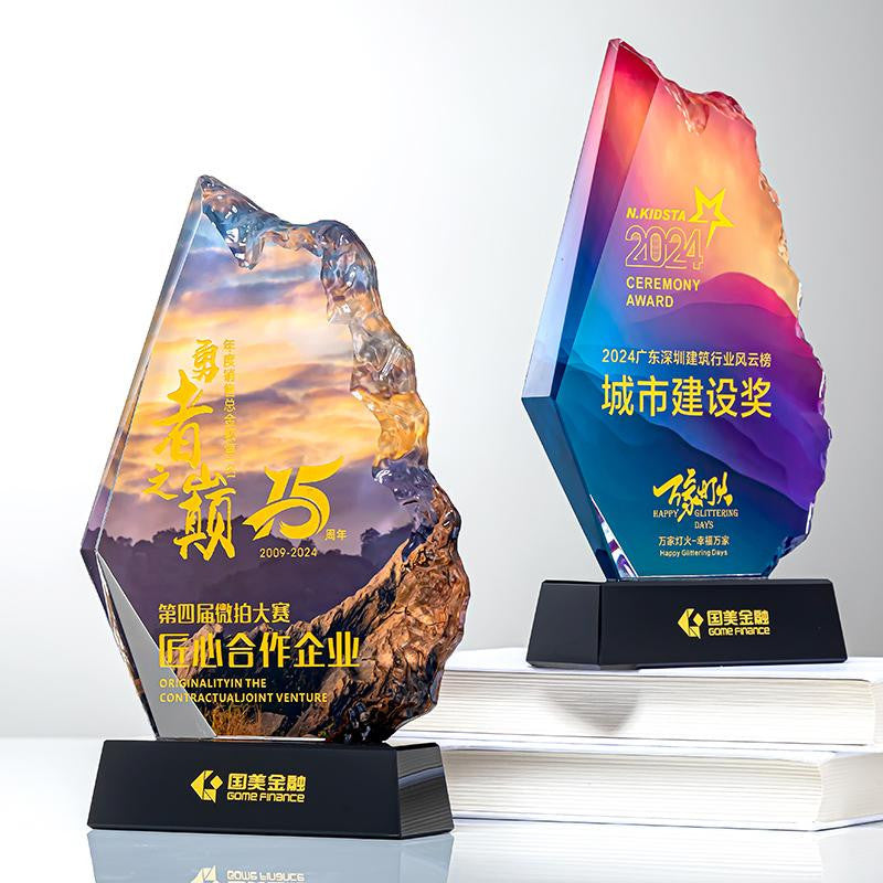 Custom Crystal Trophy Award - Model #059