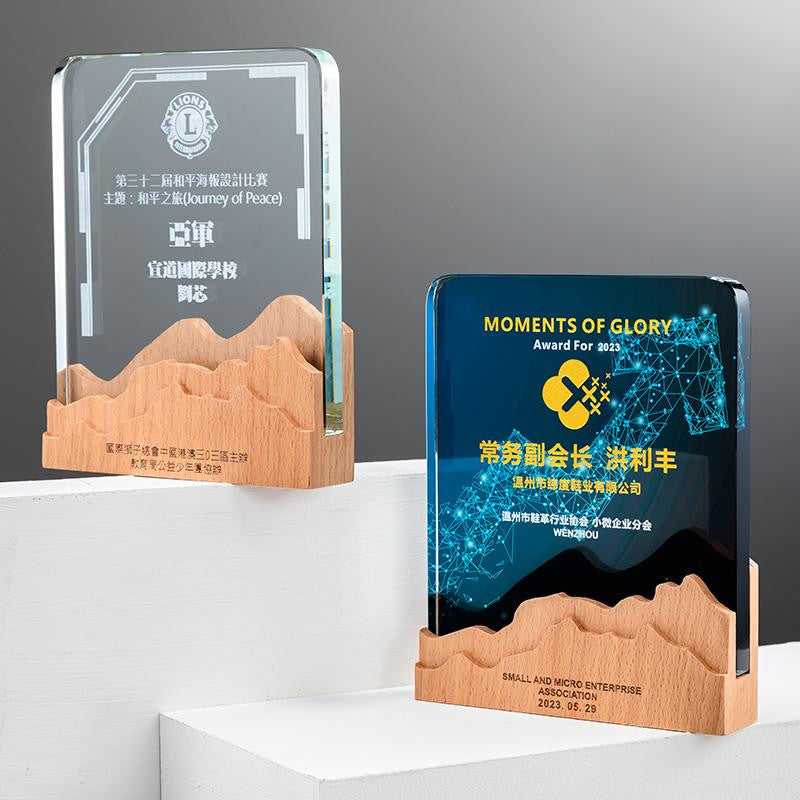 Custom Crystal Trophy Award - Model #069