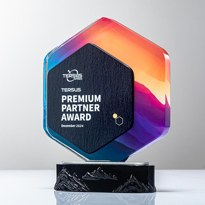 Custom Crystal + Marble Trophy Award - Model #107