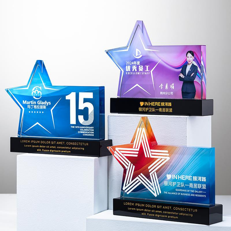 Custom Crystal Trophy Award - Model #131