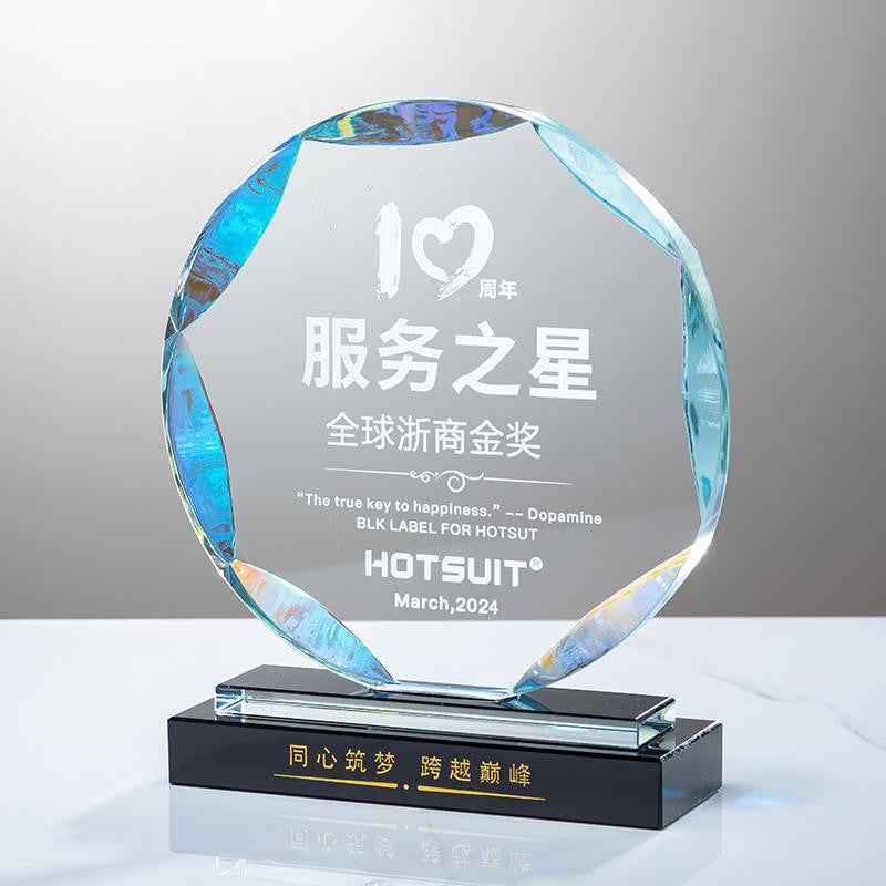 Custom Crystal Trophy Award - Model #143