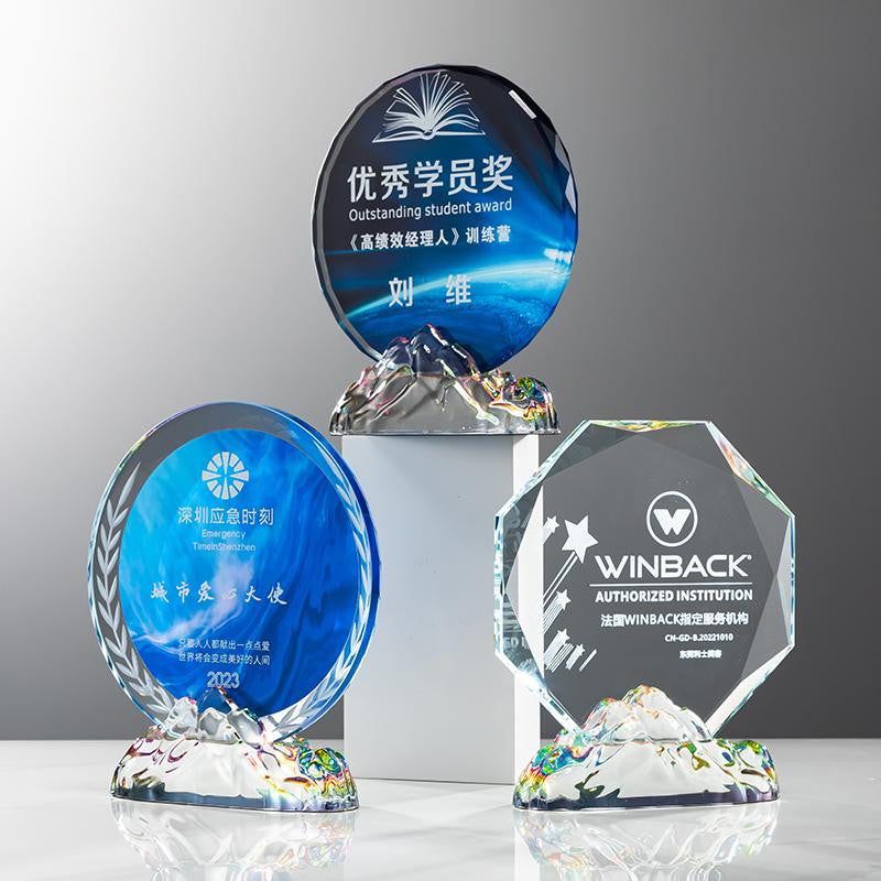 Custom Crystal Trophy Award - Model #137
