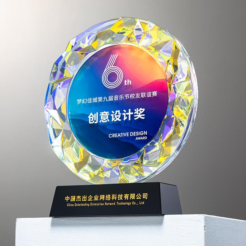 Custom Crystal Trophy Award - Model #008