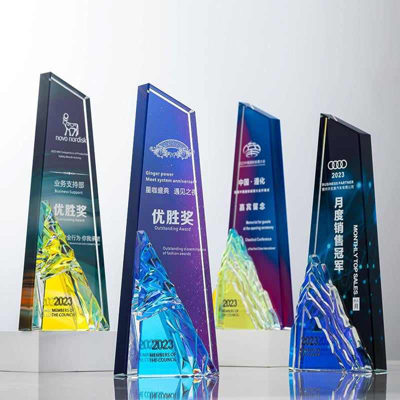 Custom Crystal Trophy Award - Model #024