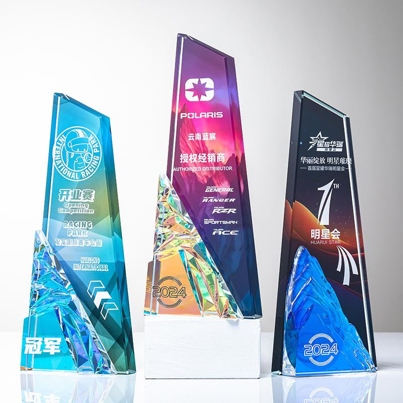 Custom Crystal Trophy Award - Model #028