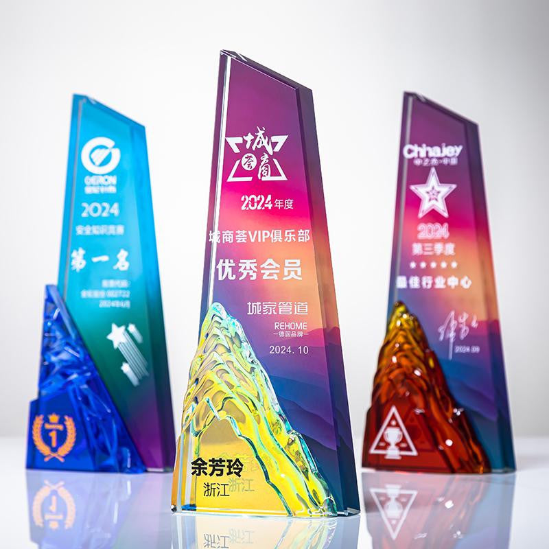 Custom Crystal Trophy Award - Model #027