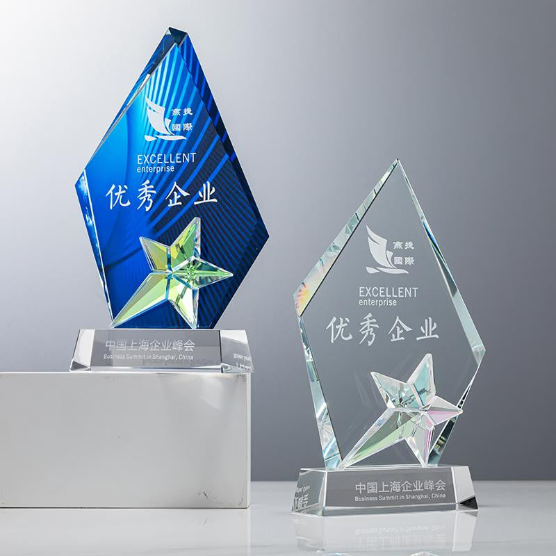 Custom Crystal Trophy Award - Model #041