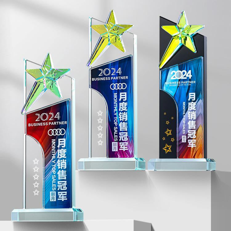 Custom Crystal Trophy Award - Model #036